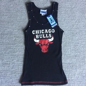 Majestic Threads Med Chicago Bulls Black Tank Top